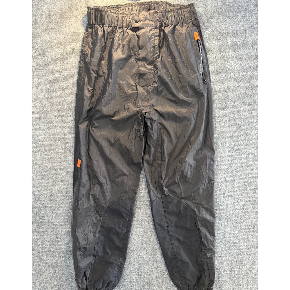Harley Davidson Mens Black Rain Pants Water Resistant Stirrup Riding Gear Large